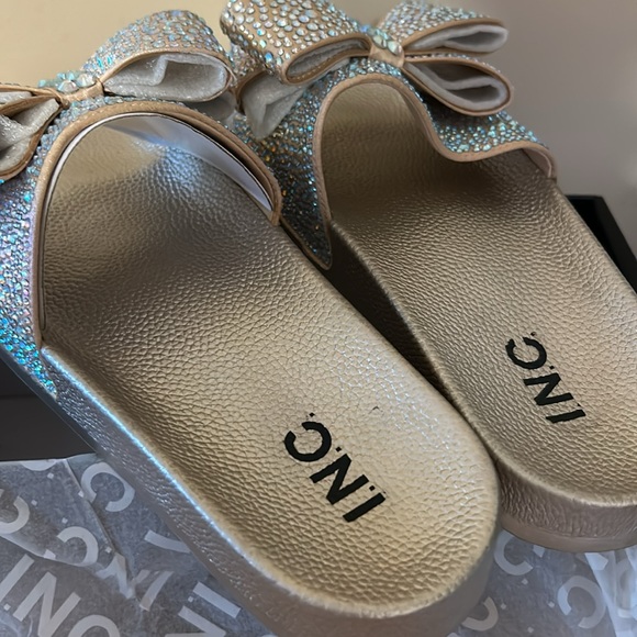 INC bedazzled sandles size 8m - Picture 7 of 7